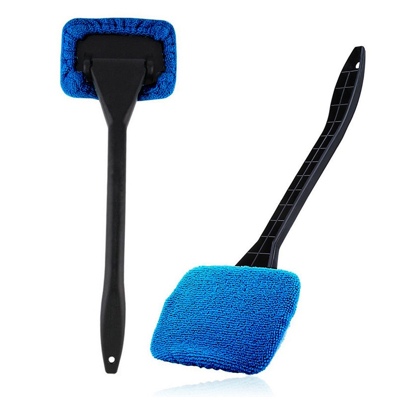 Car Window Cleaner Brush Kit Windshield Wiper Microfiber Wiper Cleaner Cleaning Brush Auto Cleaning Wash Tool With Long Handle