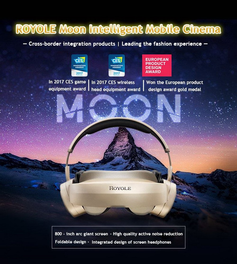 Royole Moon All in One 2GB/32GB 3D VR Headset HIFI Headphone Immersive 3D Virtual Mobile Virtual Reality Glasses New 2022