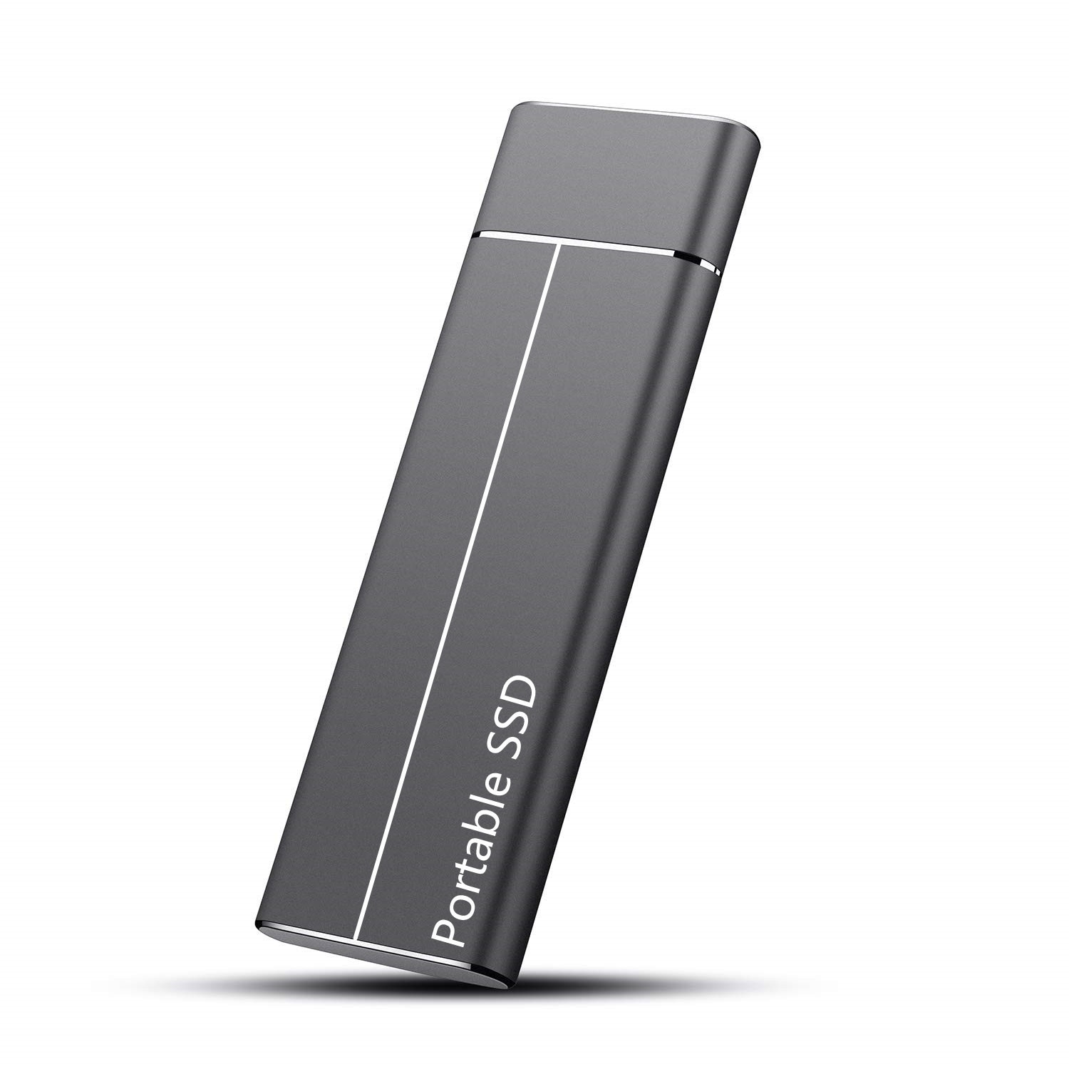 Slim Metal Frosted Design Portable SSD in black color - simply gorgeous