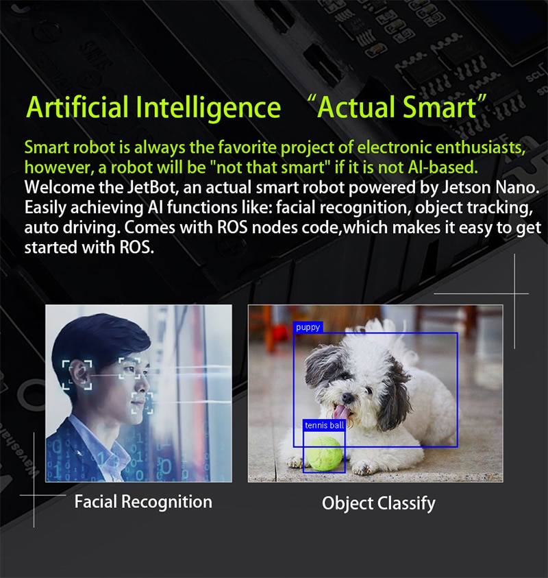 Artificial Intelligence Robot Kit With Facial Recognition & Object Tracking