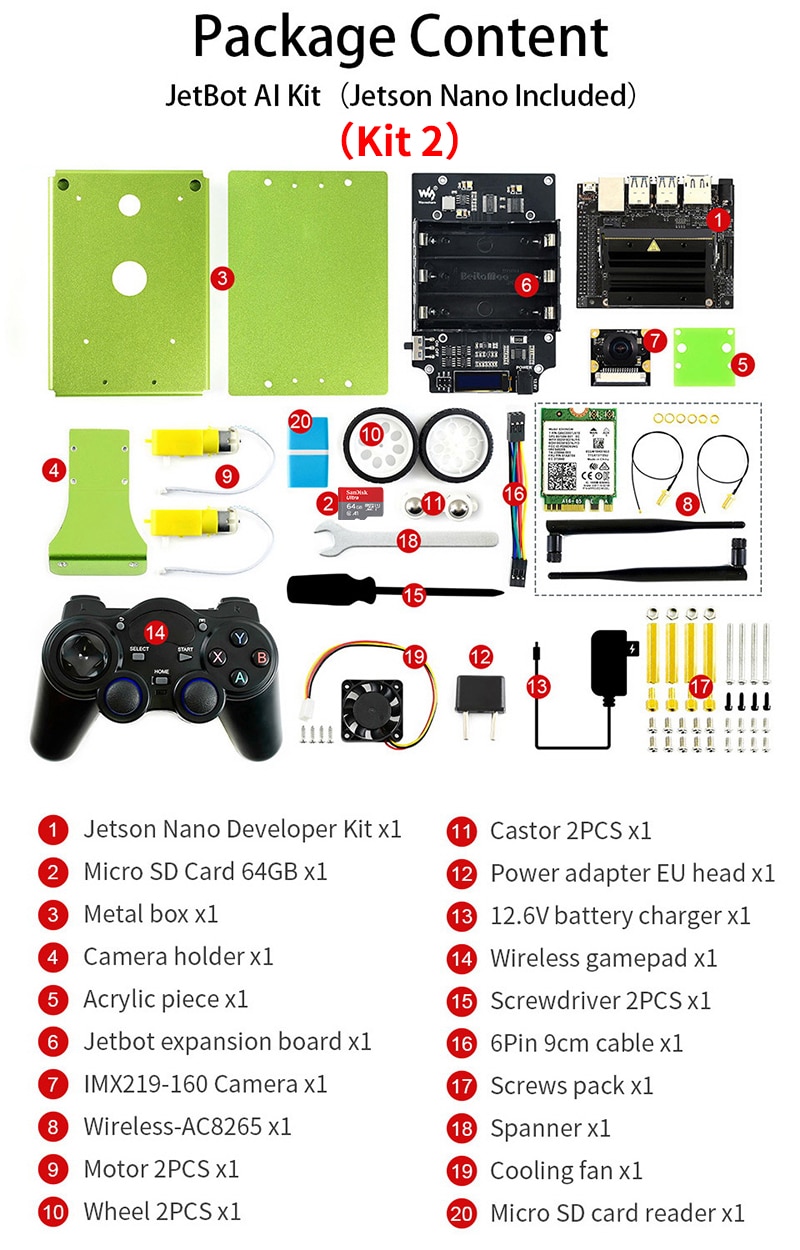 Artificial Intelligence Robot Kit With Facial Recognition & Object Tracking