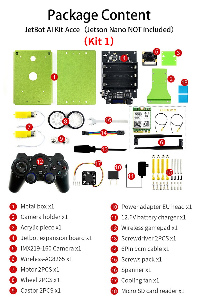 Artificial Intelligence Robot Kit With Facial Recognition & Object Tracking