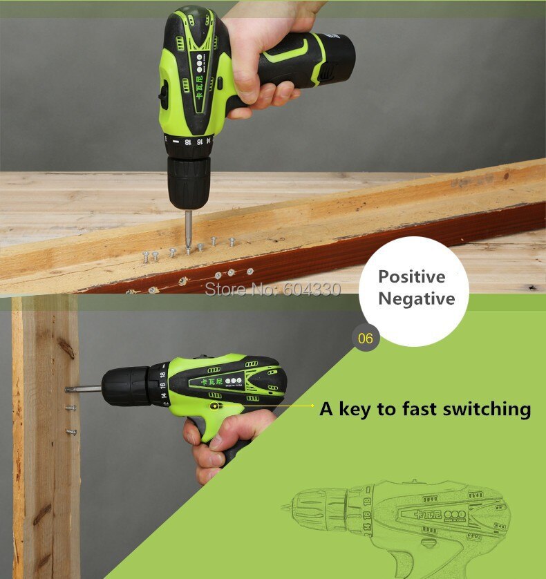 12V Electric Wireless Rechargeable Screwdriver