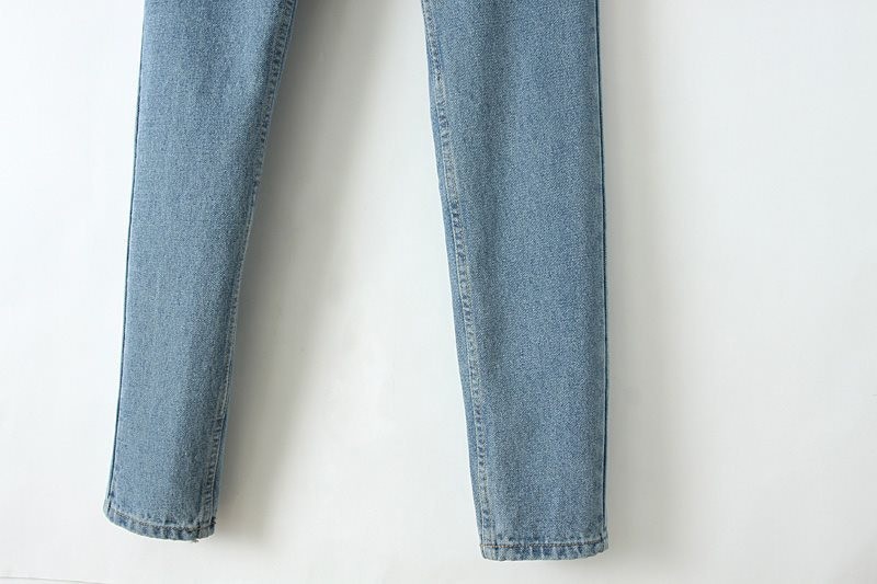 GCAROL Women High Waist Denim Jeans Vintage Slim Mom Style Pencil Jeans High Quality Basic Denim Pants For 4 Season