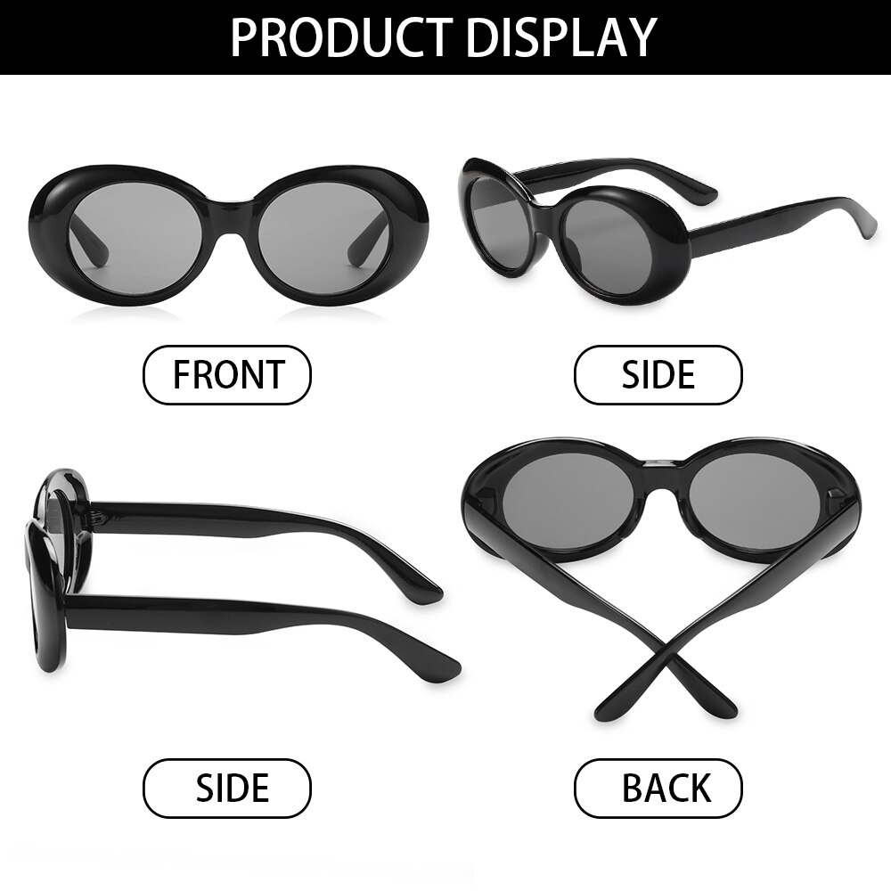 2021 Retro Oval Sunglasses Anti-Reflective Trendy Fashion Women Sunglasses Vintage Sun Glasses UV 400 Protection Eyewear Goggles